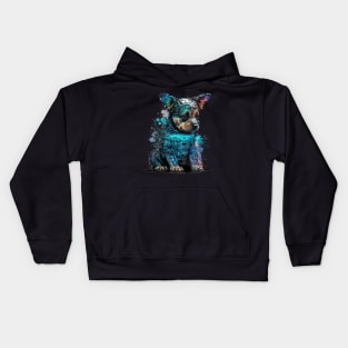 Puppy Terrier SCI fi doggy dog Sci-fi Kids Hoodie